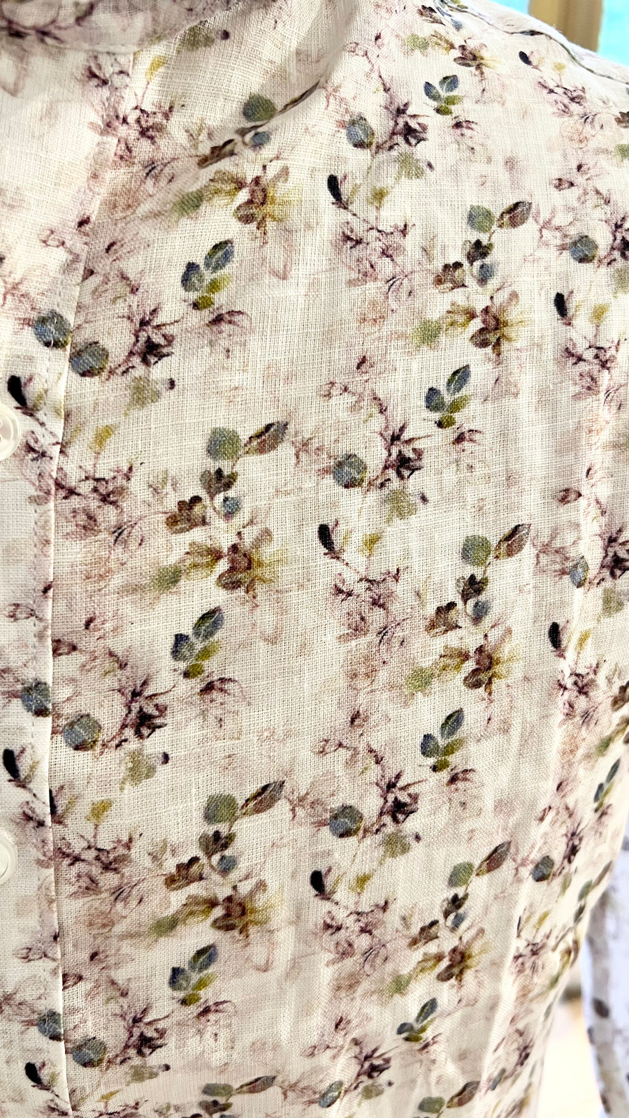 Violet Floral Linen