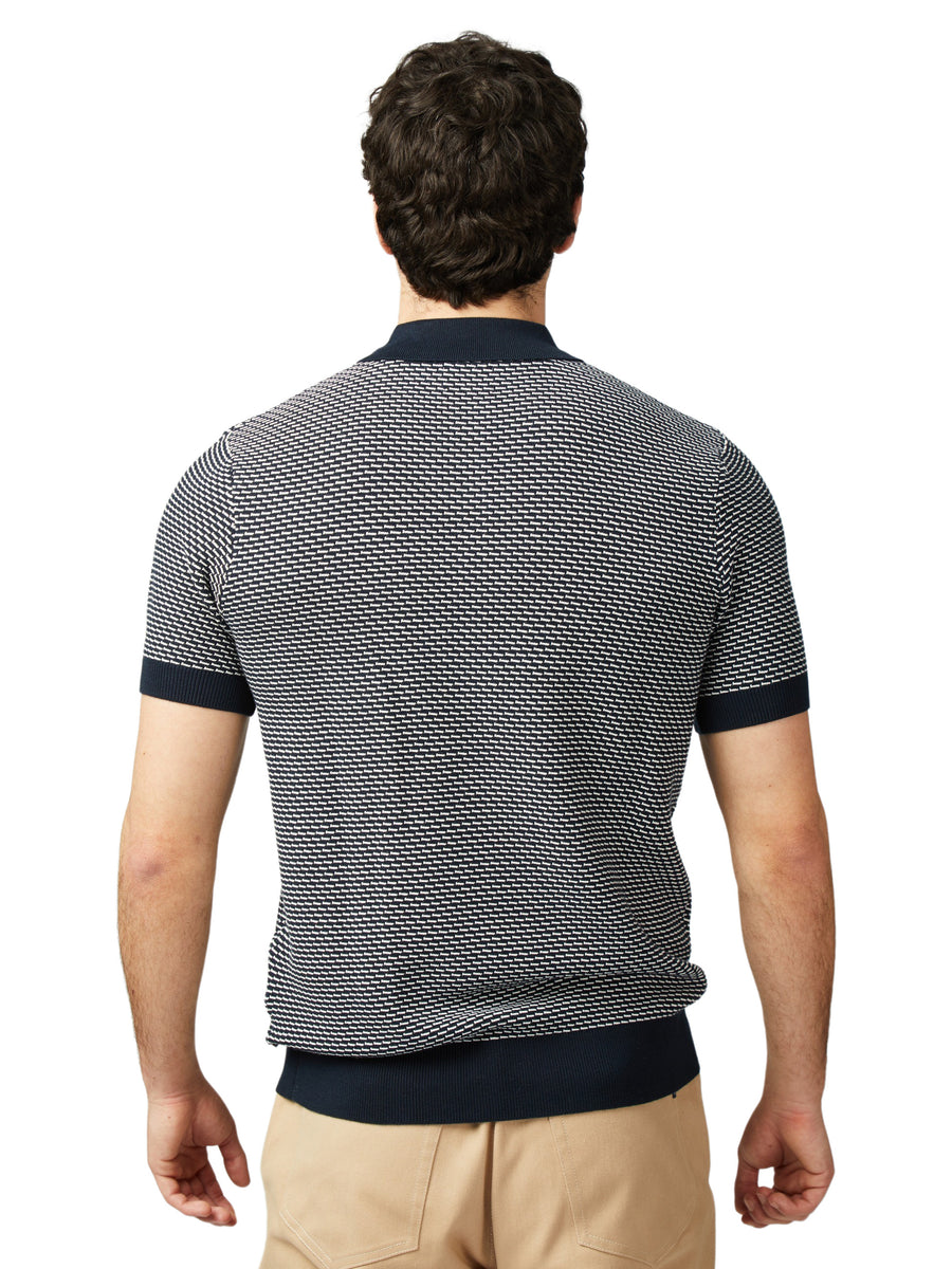 Dual Tone Textured Polo