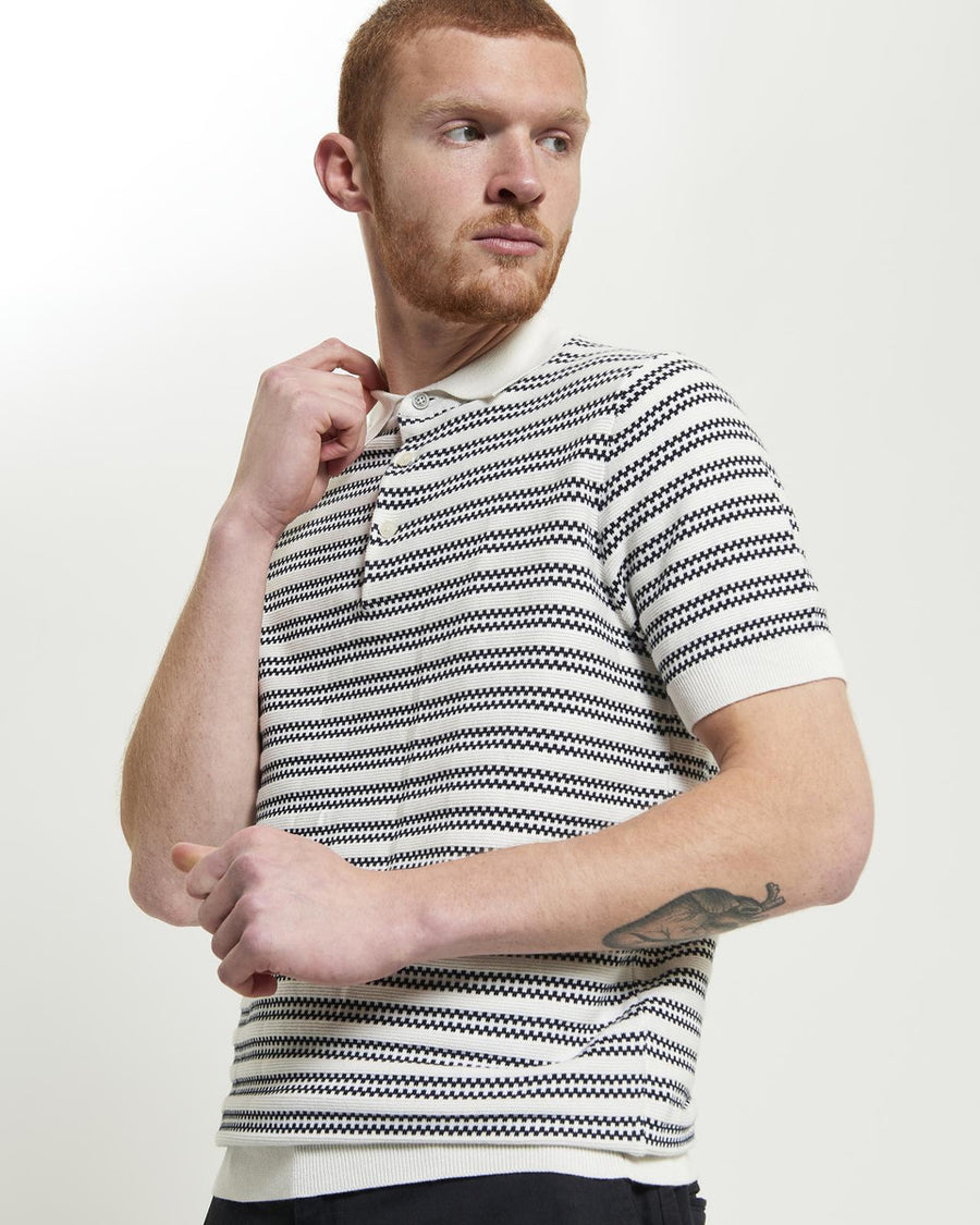 Wavy Stitch Polo