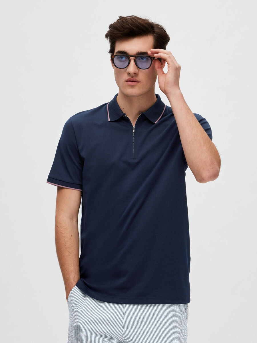 Zipped Polo Shirt