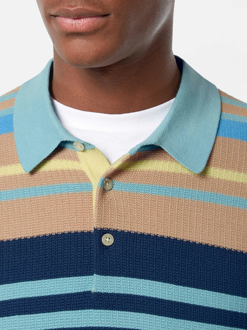Multi Stripe Knit Polo
