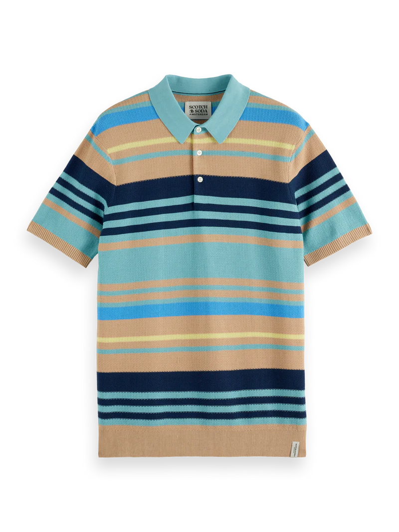 Multi Stripe Knit Polo
