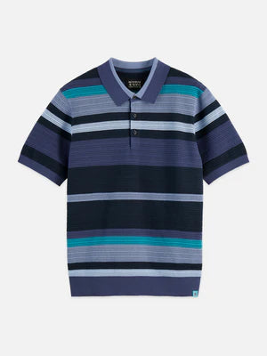 Azul Stripe Polo
