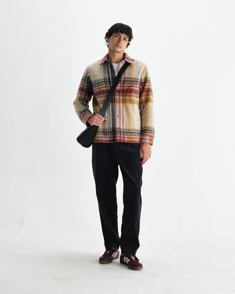 Nolan Check Wool Overshirt