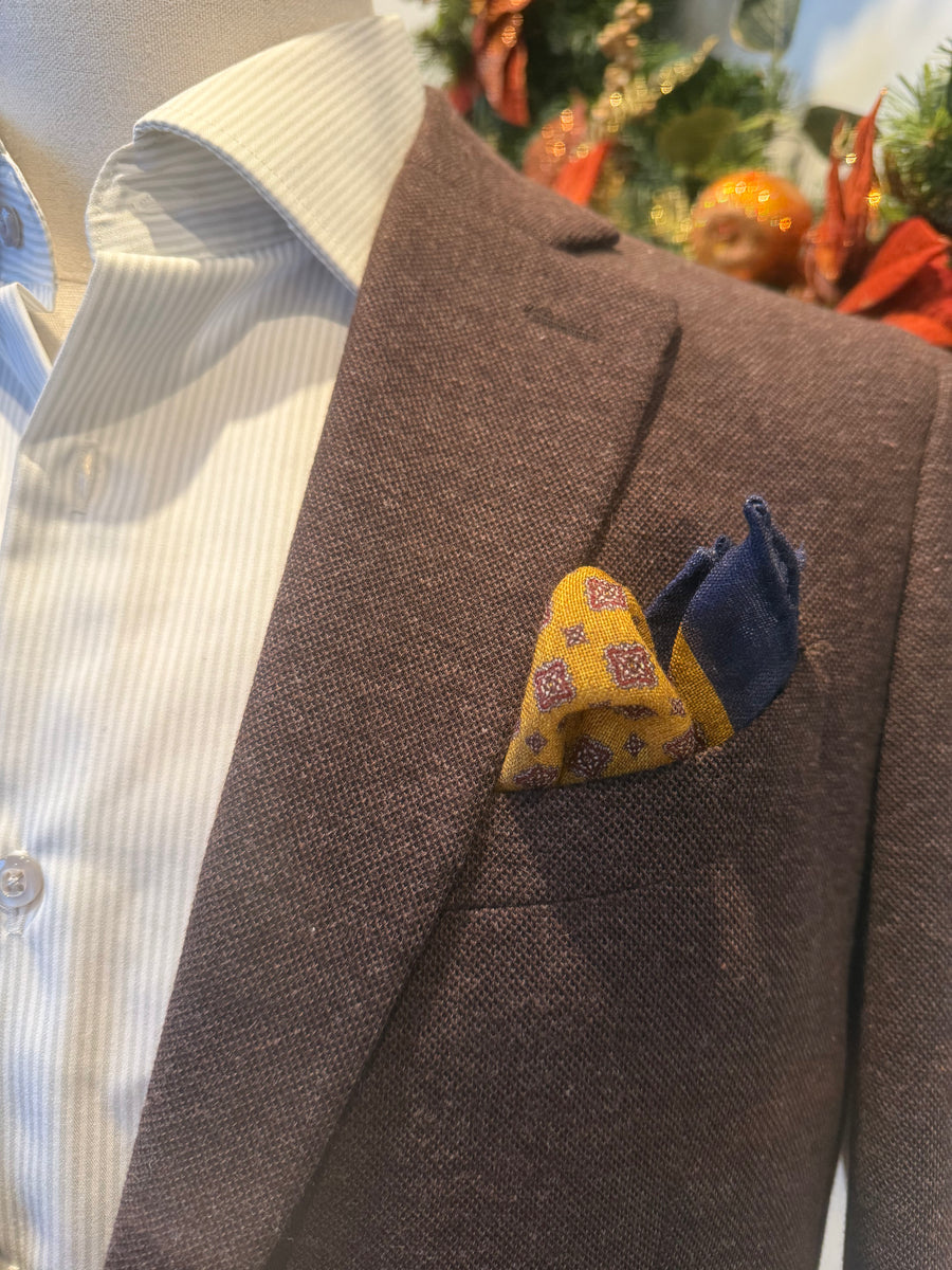 Brown Textured Blazer