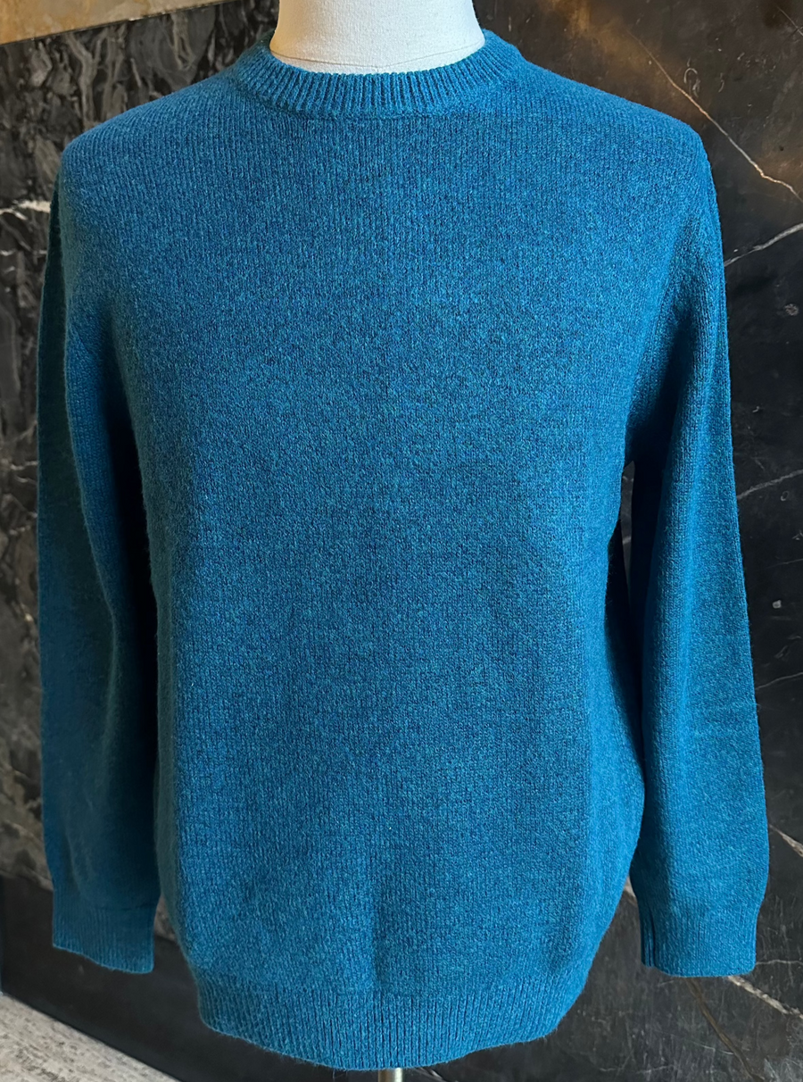 Teal Round Knit