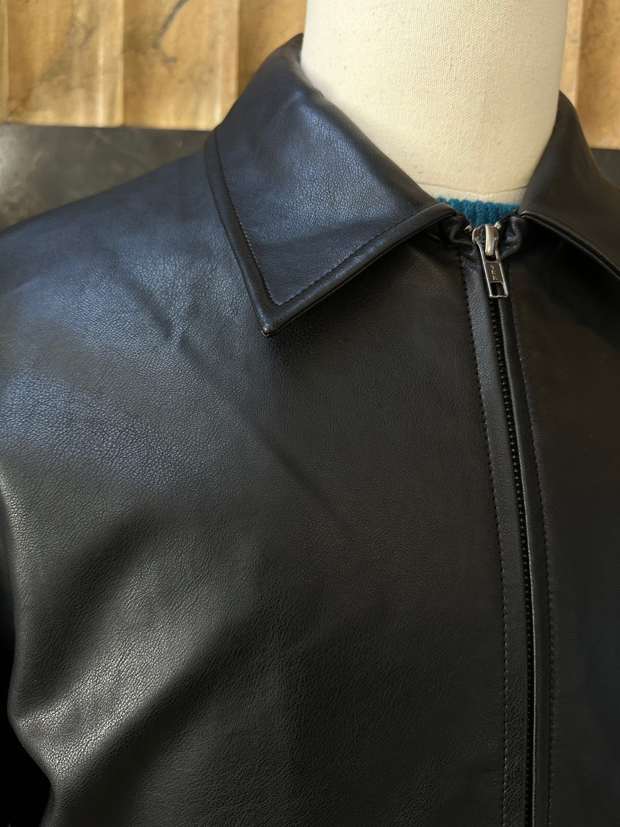 Leather Blouson Jacket