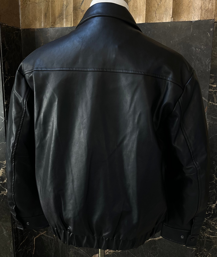 Leather Blouson Jacket