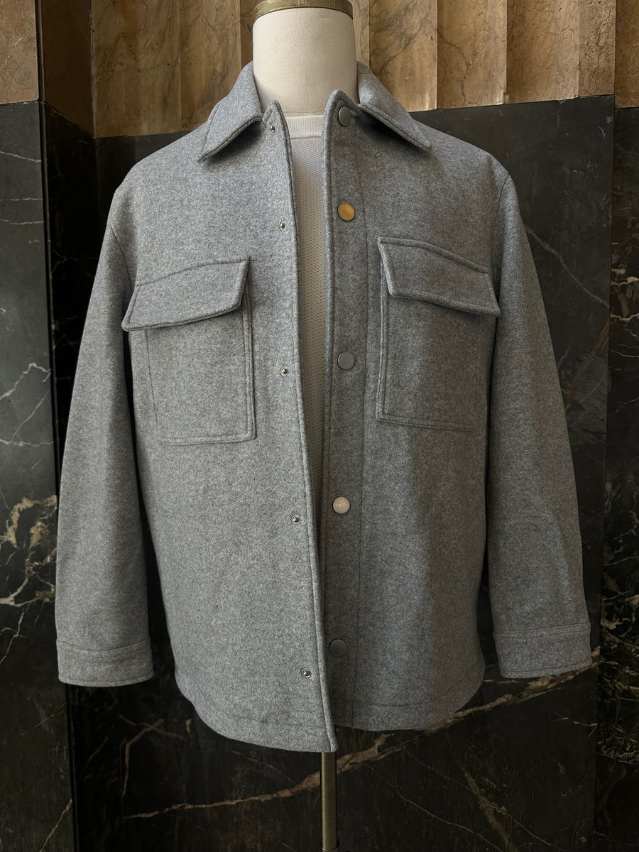 Melange Grey Shacket