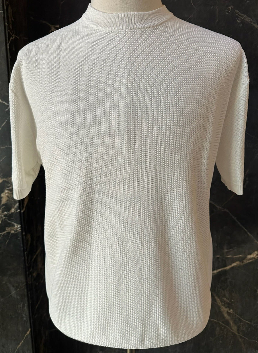 Short Sleeved Knit - Ivory
