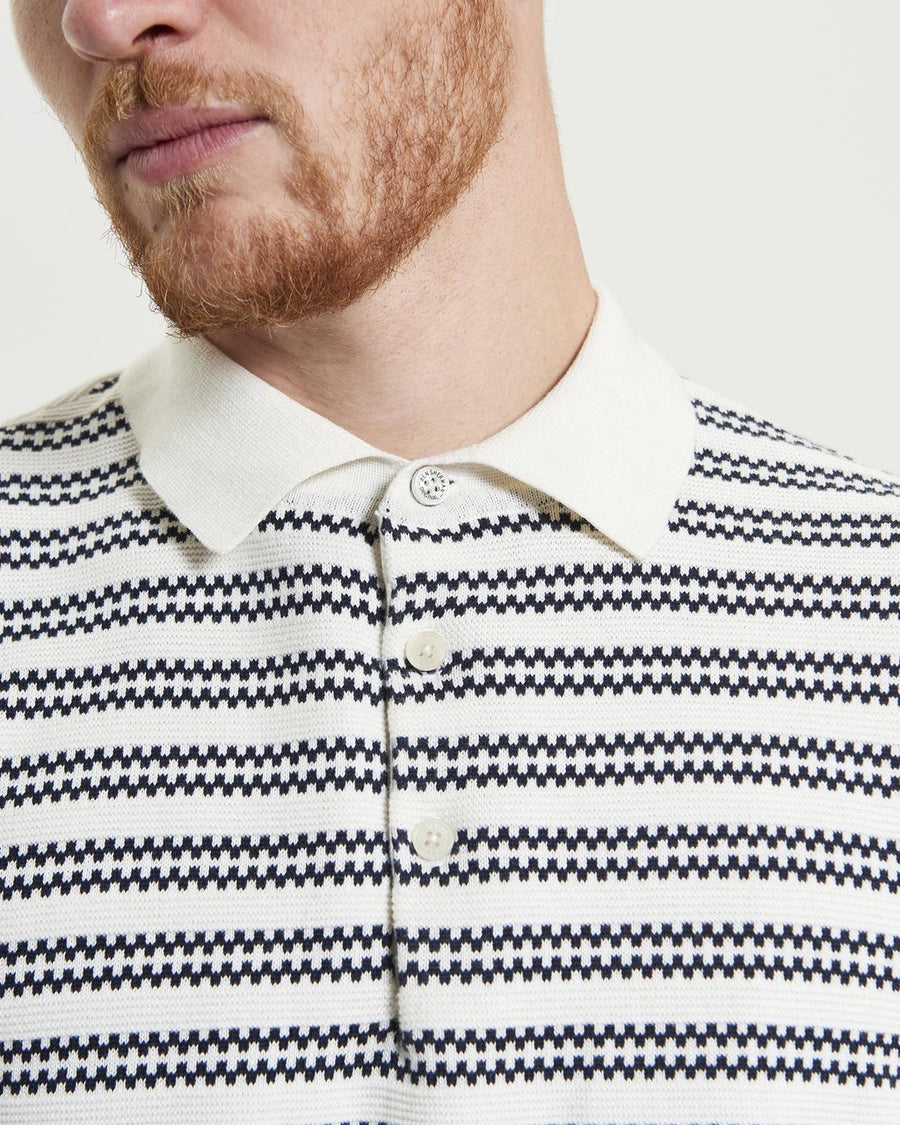 Wavy Stitch Polo