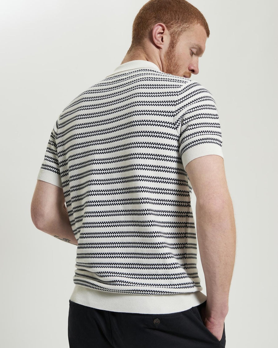 Wavy Stitch Polo