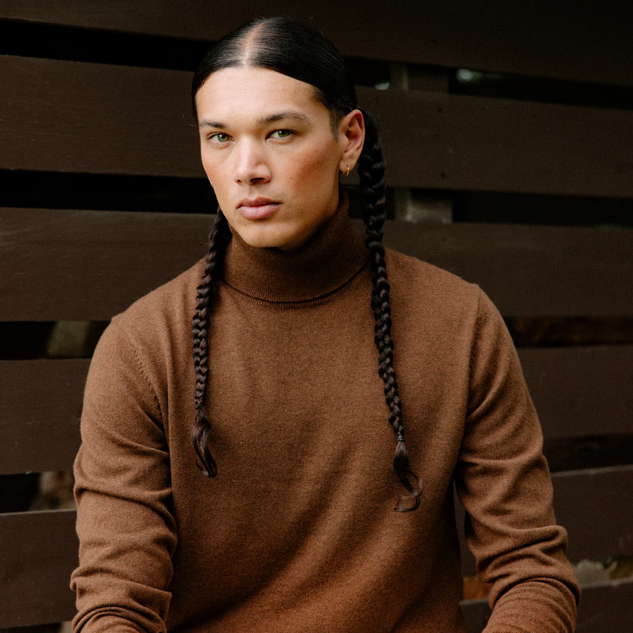 French Cuff Merino Rollneck Sweater