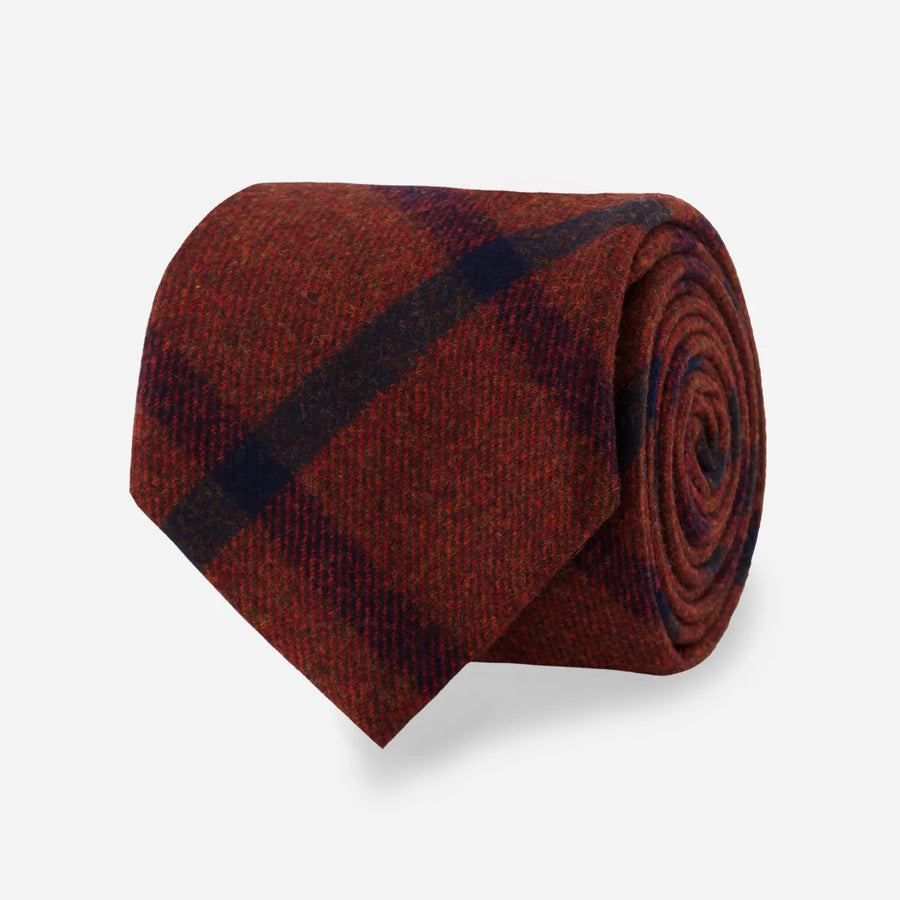 Barberis Wool Mosso Red Tie