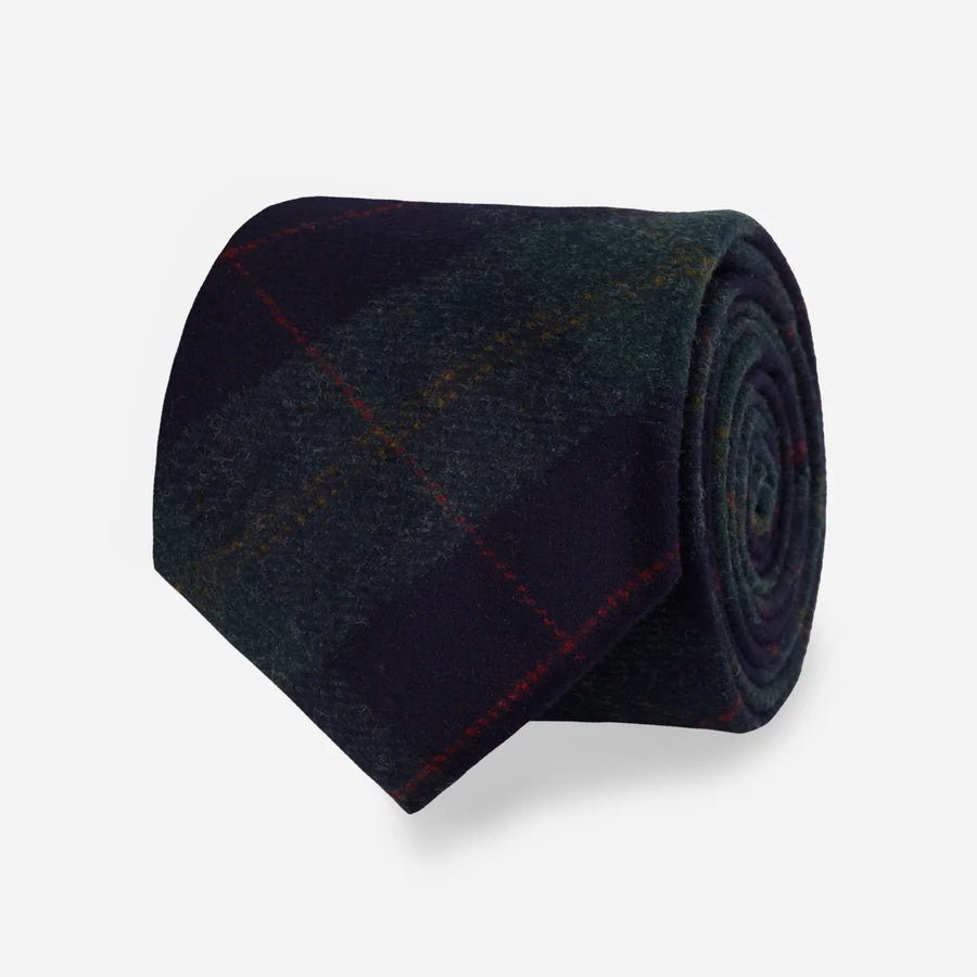 Barberis Wool Fuori Green Tie