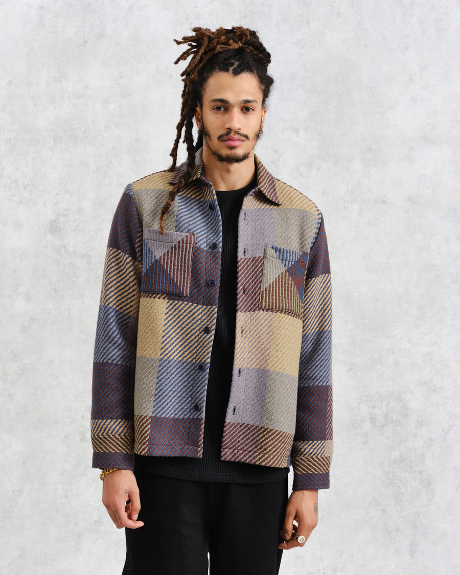 Whiting Overshirt Square Check