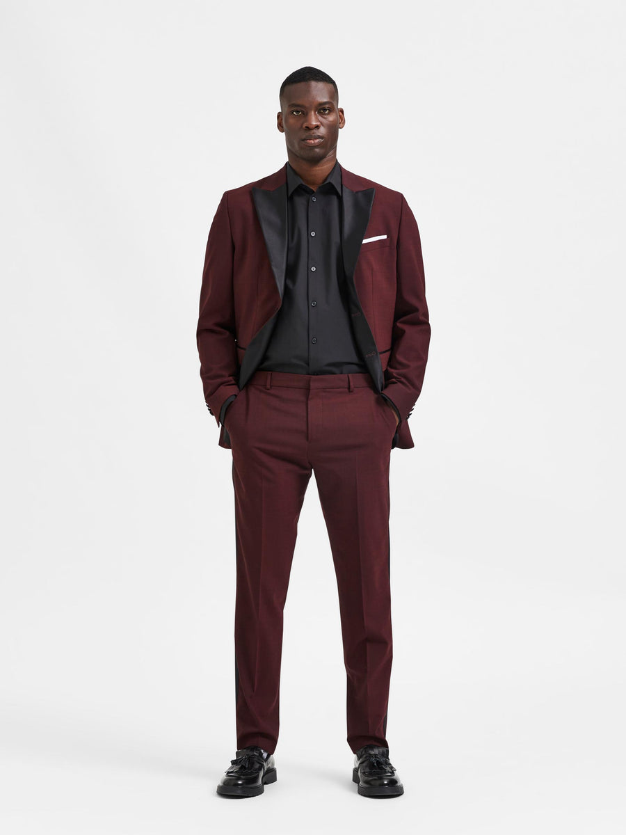 Burgundy Tux Trousers