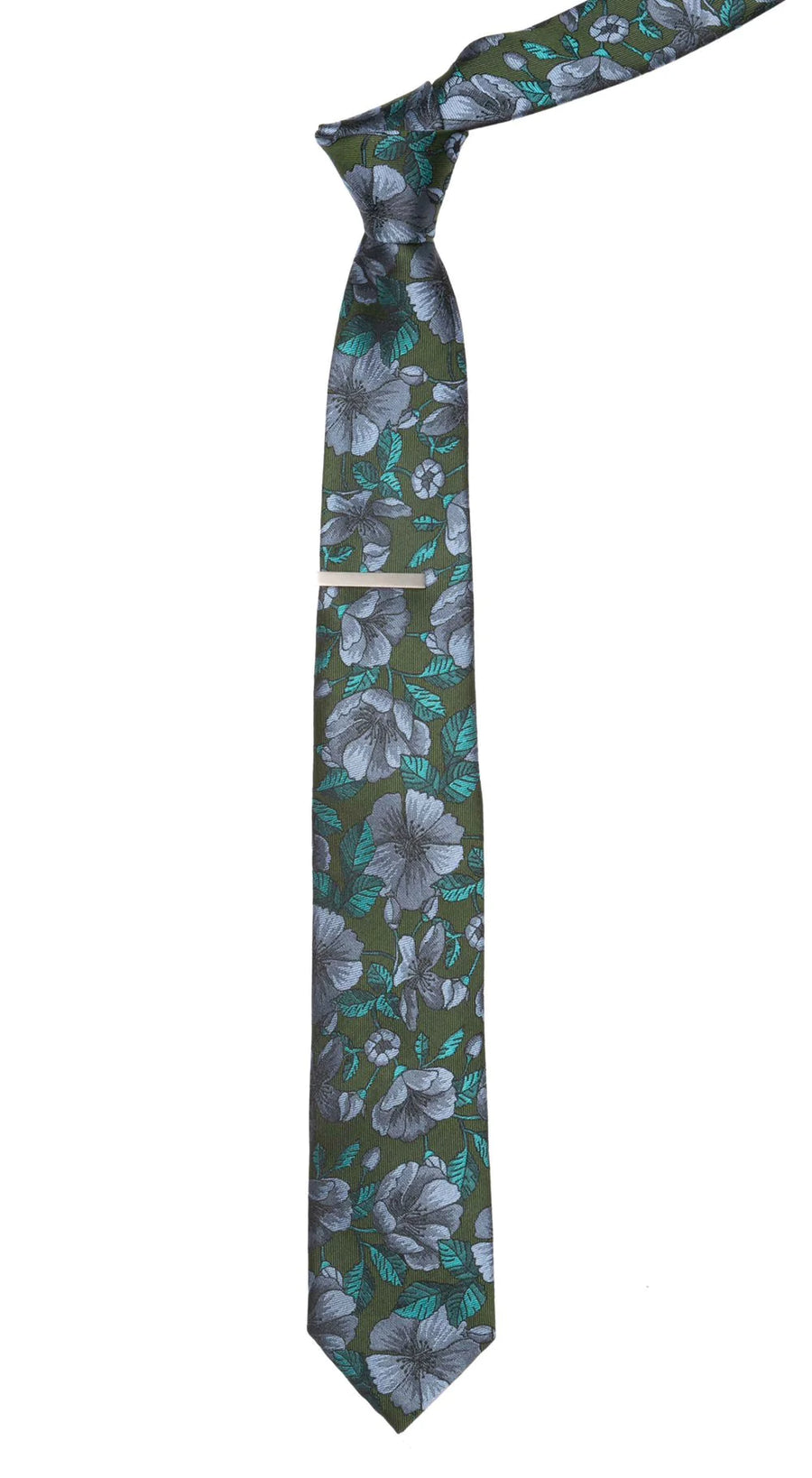 Monarch Floral Green Tie