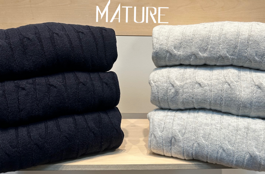 Cable Knit - Navy