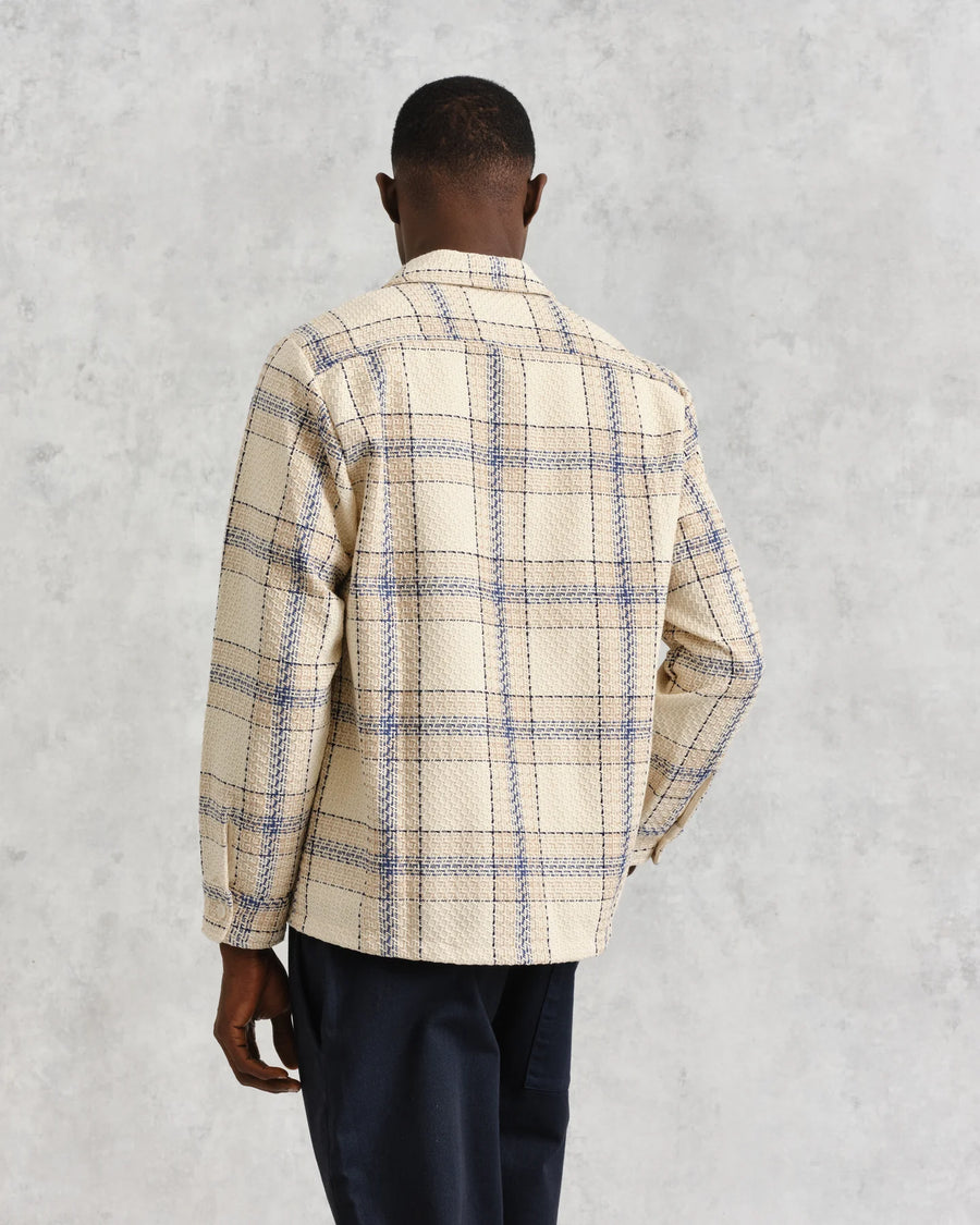 Whiting Overshirt Ecru/Blue Earl Check