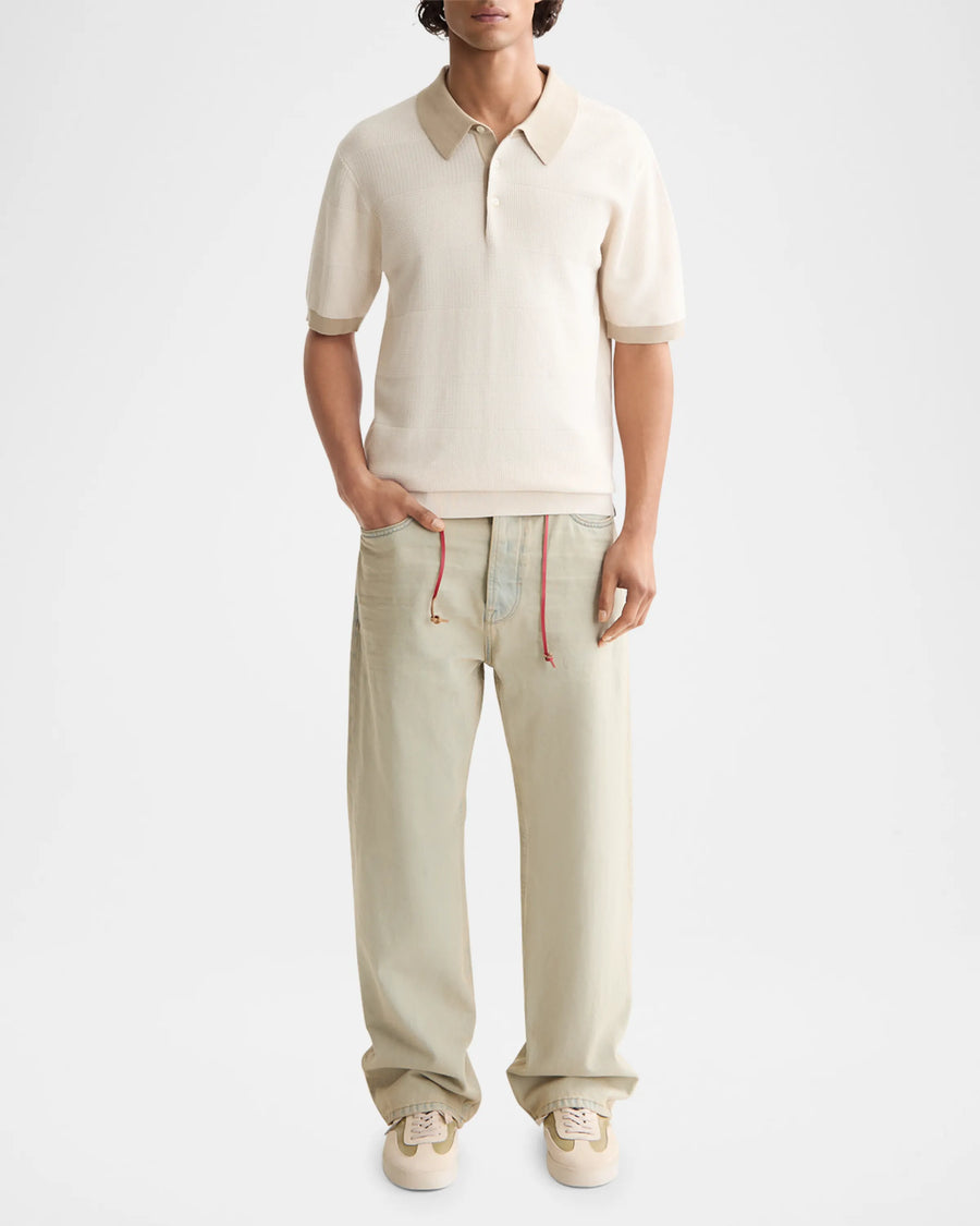 Neutral Knit Polo