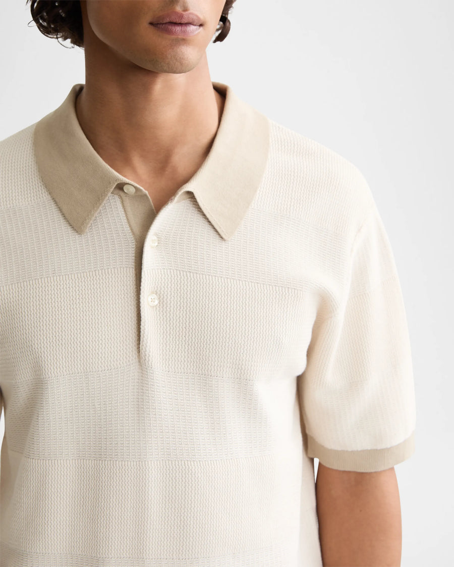 Neutral Knit Polo