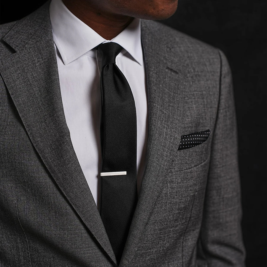 Solid Black Tie