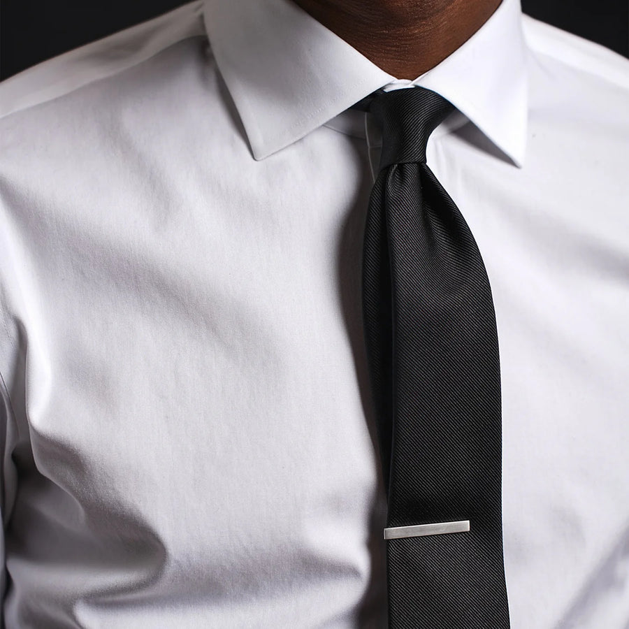 Solid Black Tie