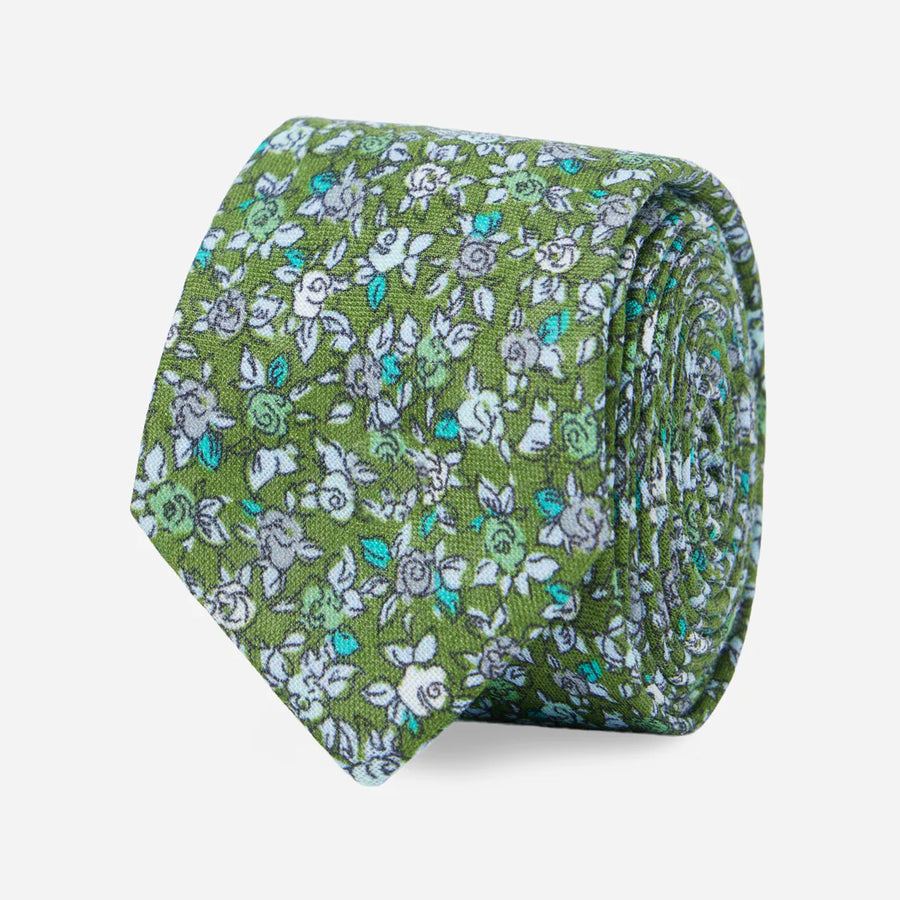 Wild Rosa Olive Green Tie