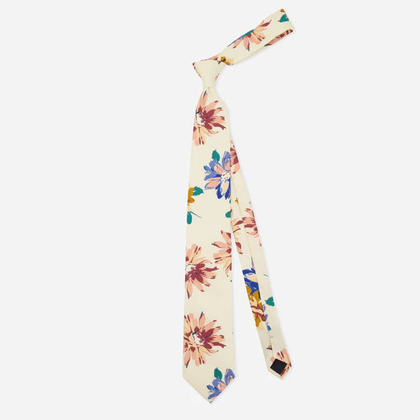 Painted Floral Tie