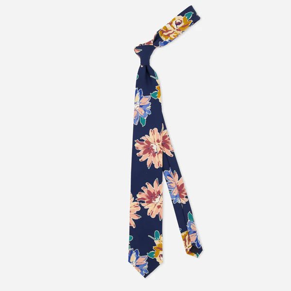 Painted Floral Tie