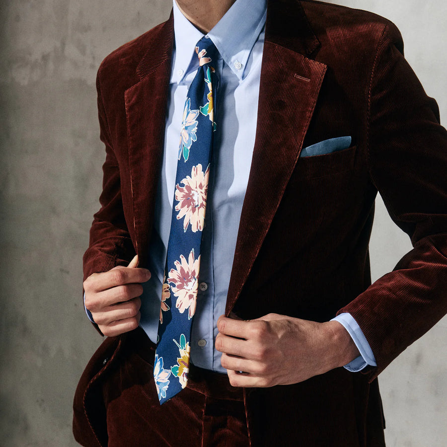 Painted Floral Tie