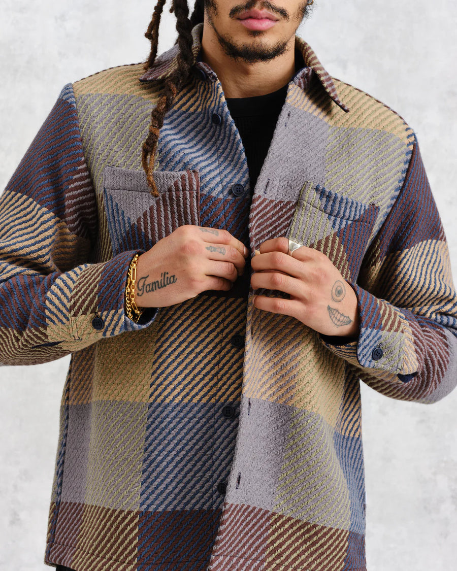 Whiting Overshirt Square Check