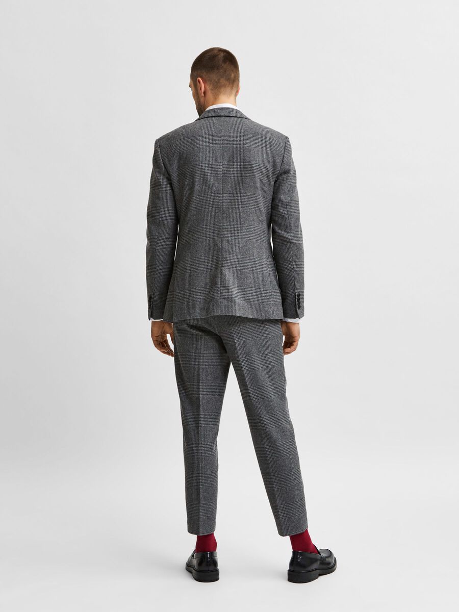 Grey Check Suit Jkt
