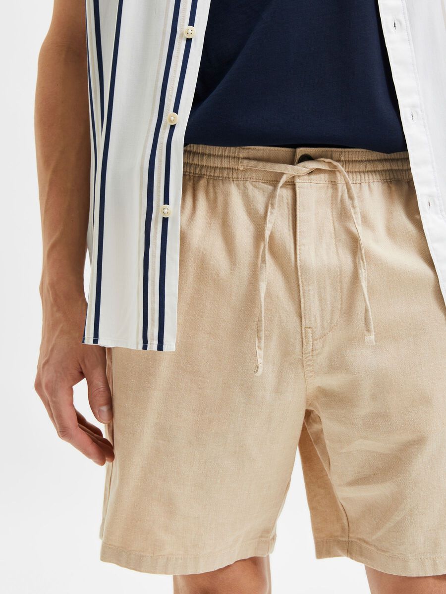 Linen Blend Shorts