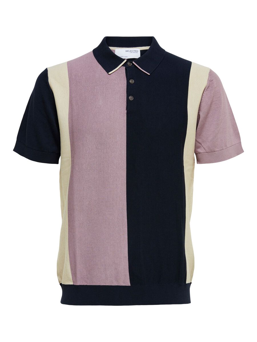Block Stripe Polo