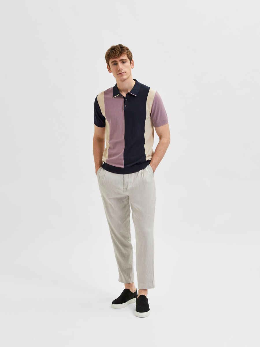 Block Stripe Polo