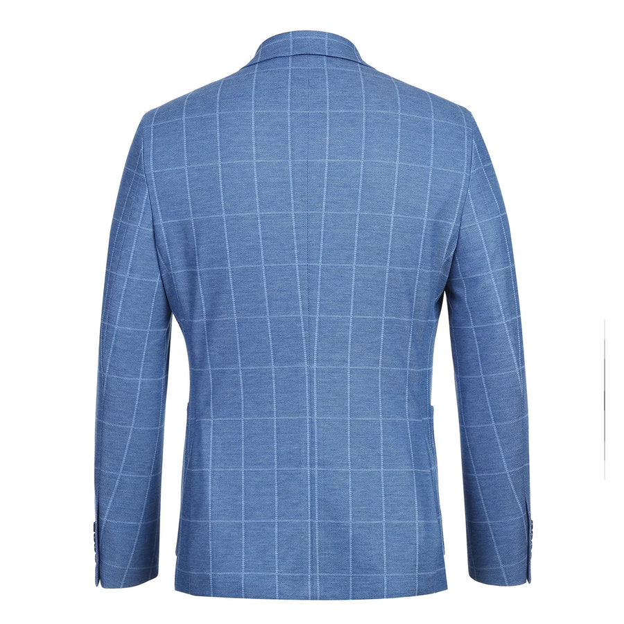 Sky Windowpane Blazer