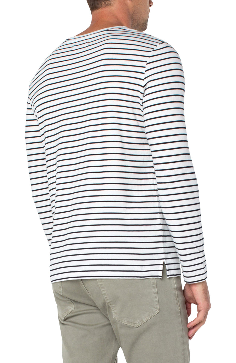 Striped LS Tee