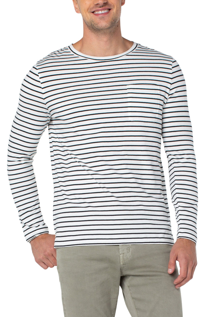 Striped LS Tee