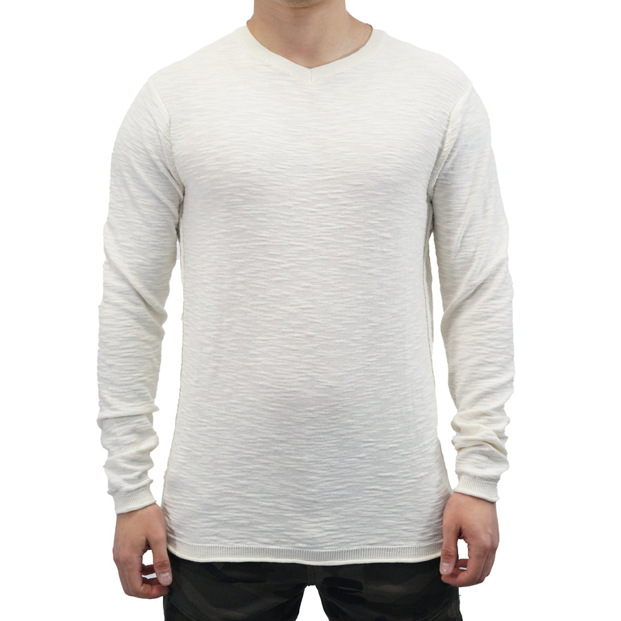 V-Neck Knit Sweater