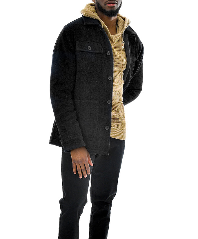Black Woven Jacket