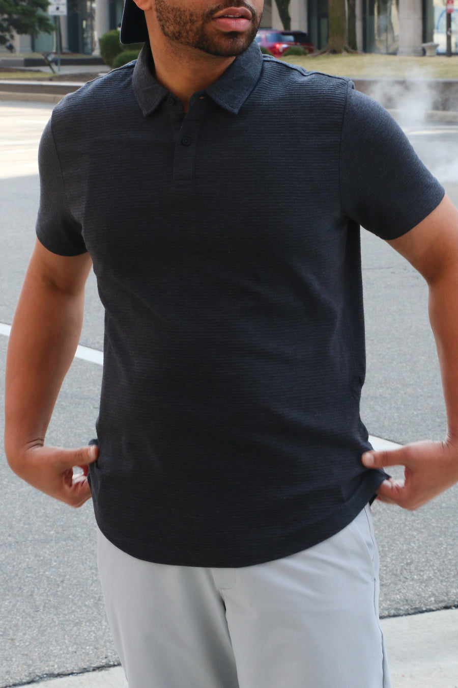 Textured Polo Shirt