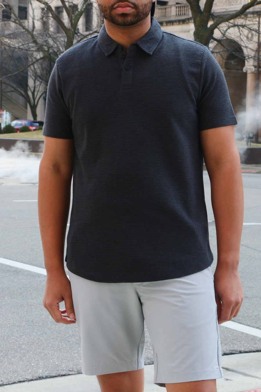 Textured Polo Shirt