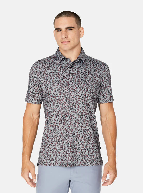 Grey Pima Polo