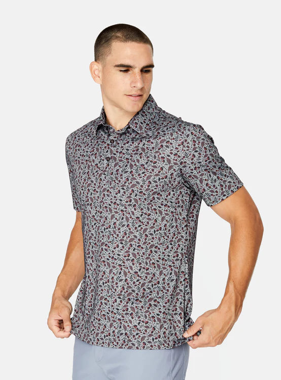 Grey Pima Polo