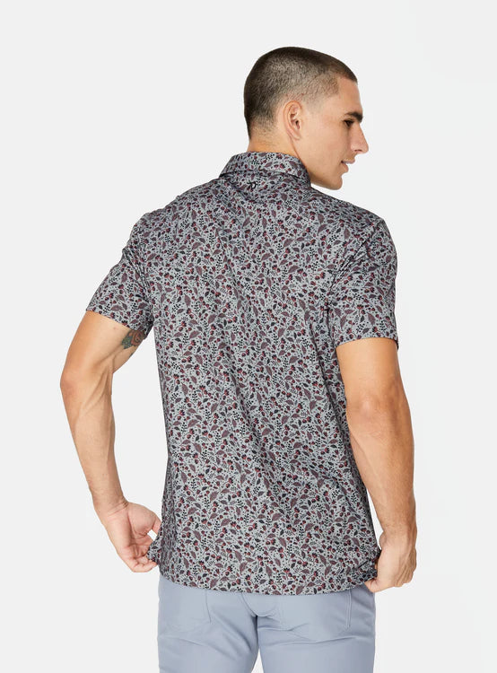 Grey Pima Polo