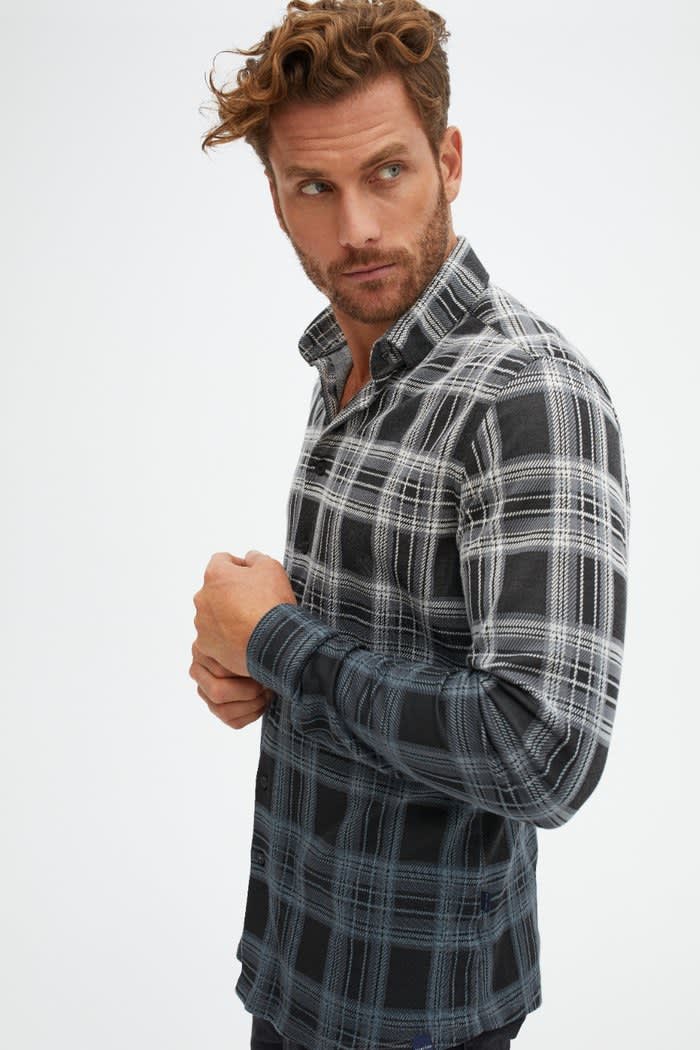 Black Dip Dyed Knit Shirt