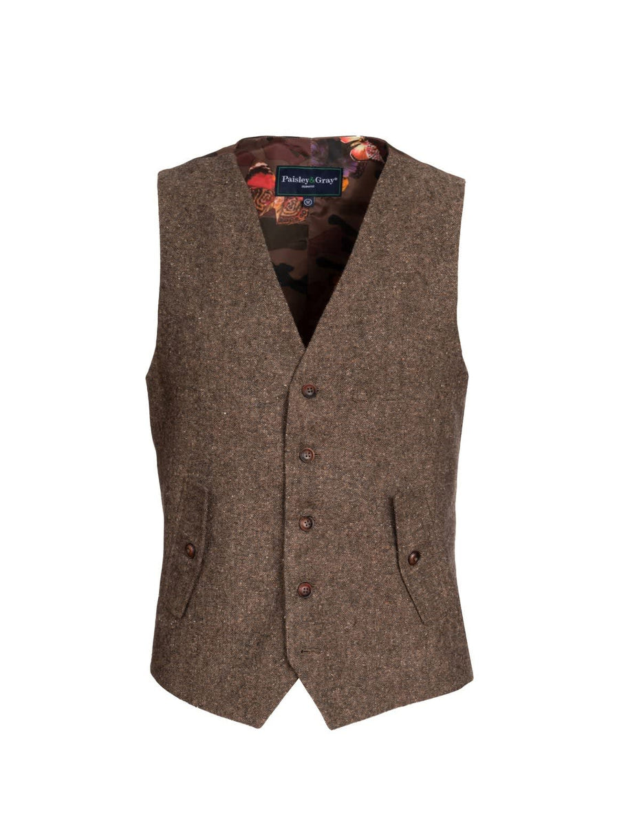 Chestnut Tweed Vest