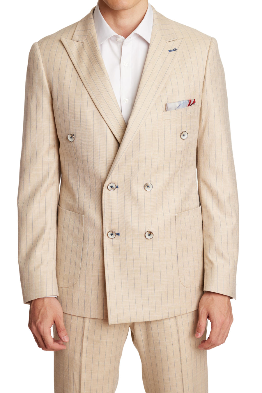 DB Natural Blue Pinstripe Jacket